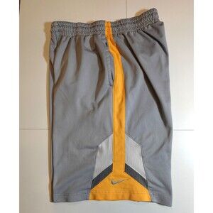 Nike Shorts Boys Large Dri-Fit Better World Athletic Teen Gray Yellow Basketball